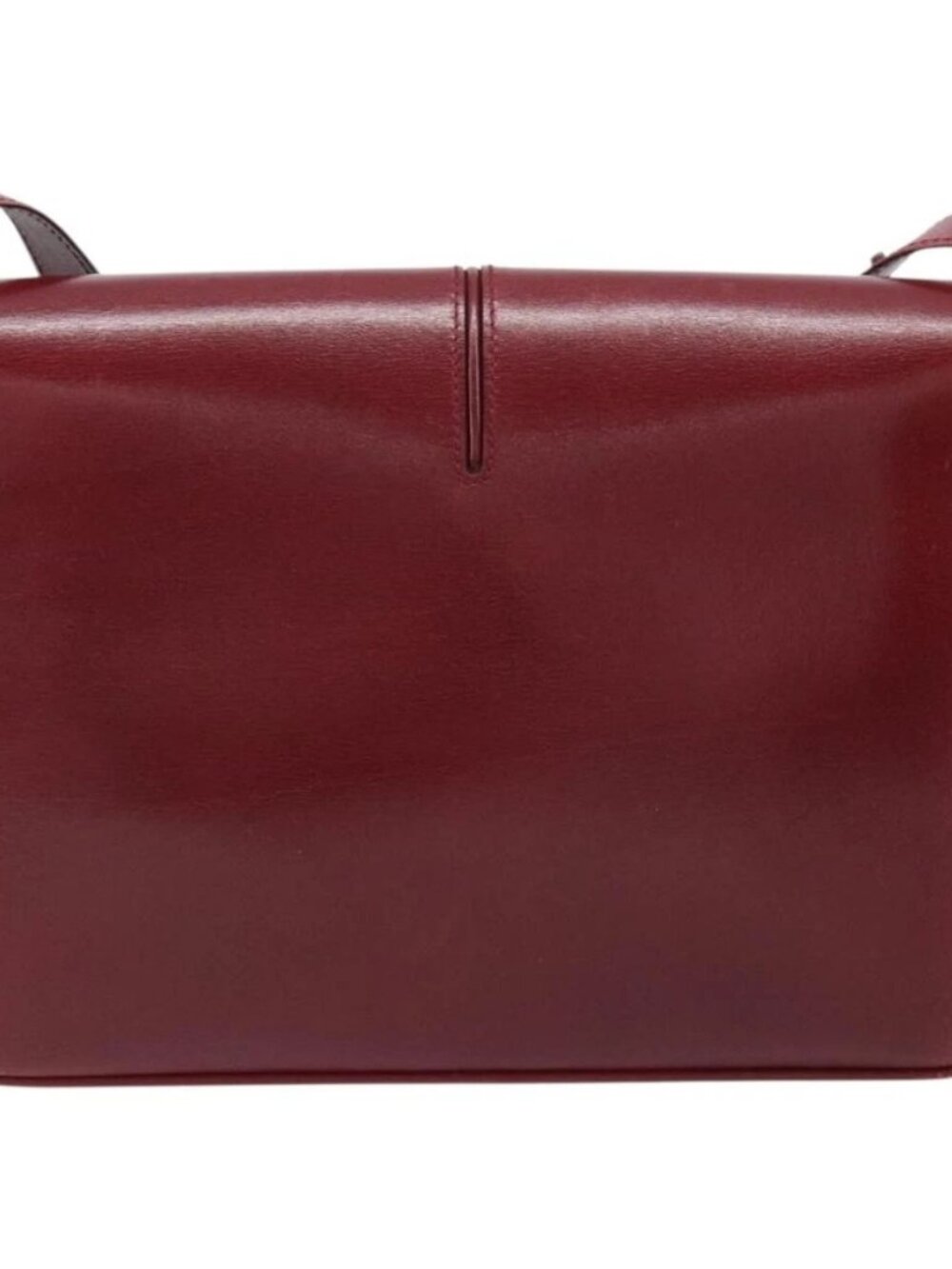 GUCCI Horsebit Shoulder Bag Leather Red Gold Auth ep13642 - Picture 3 of 15